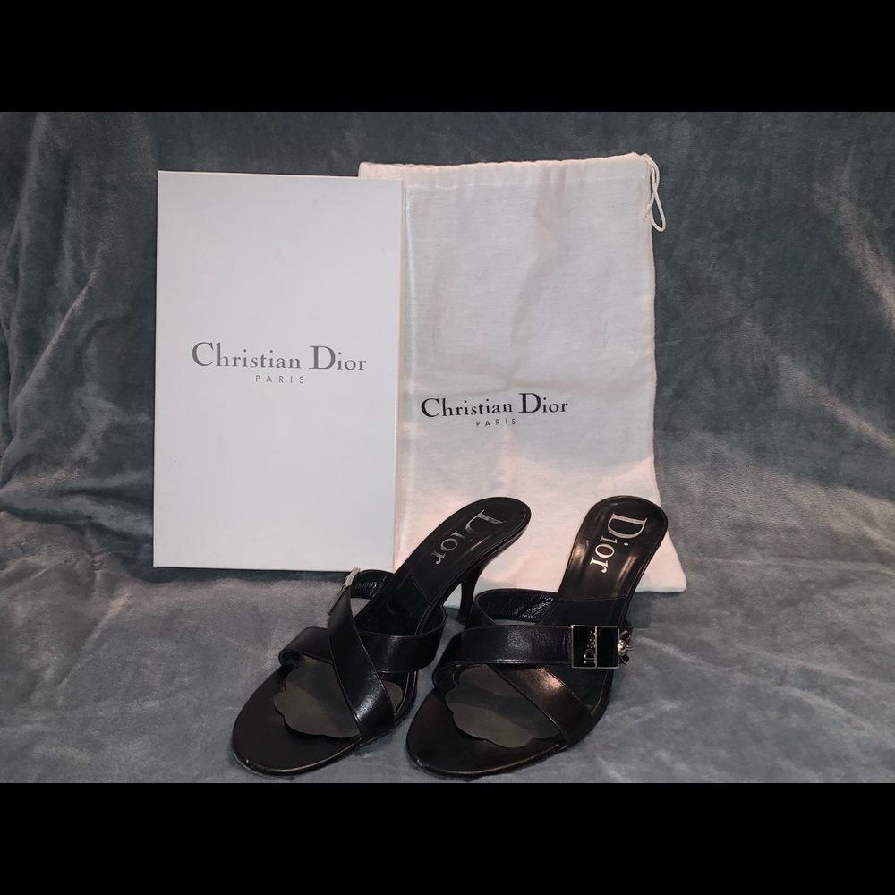 Christian Dior black heels
